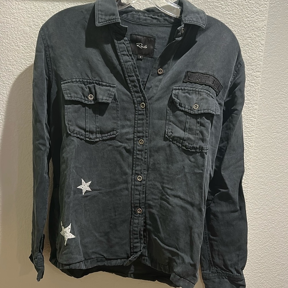 Black Star Flannel Jacket
